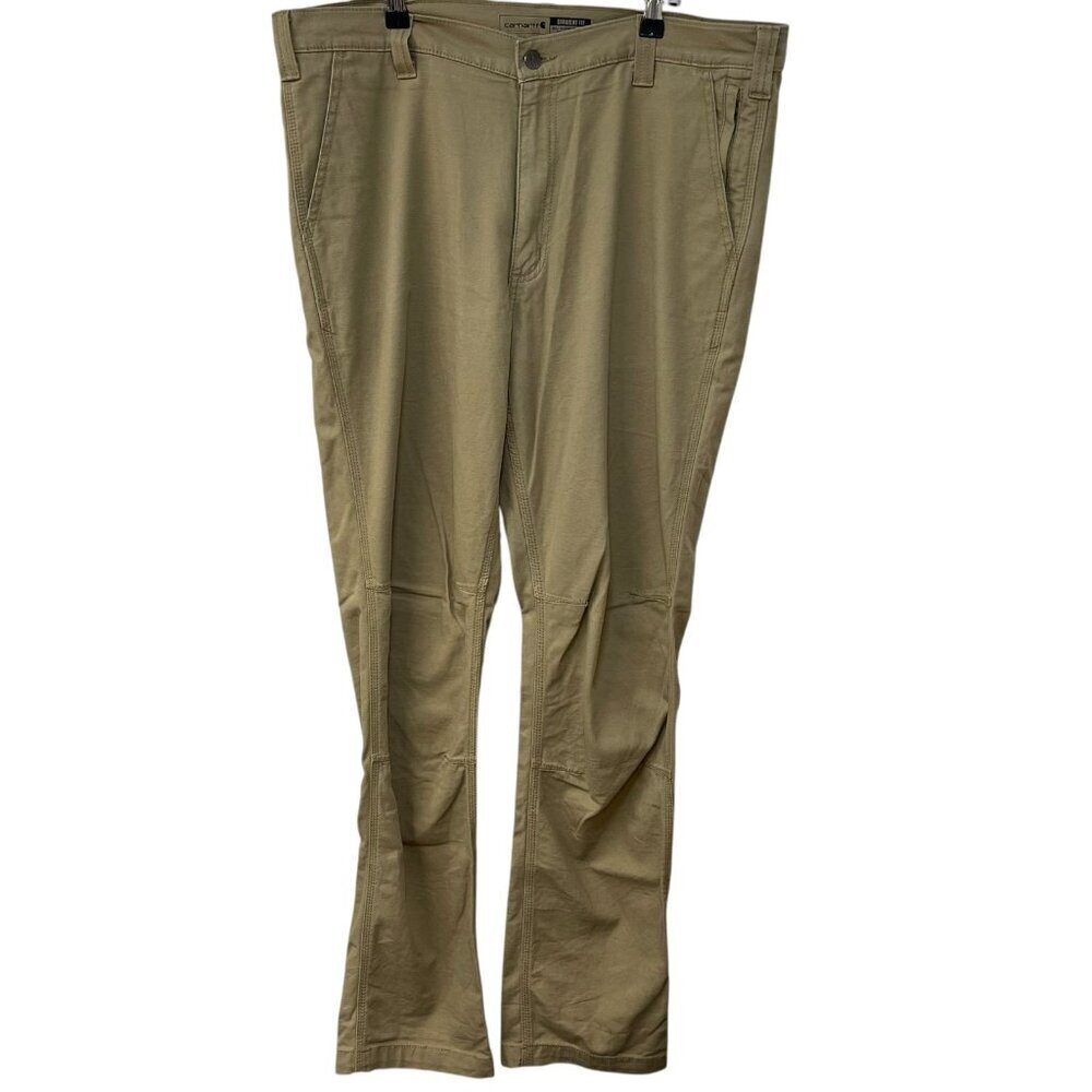 CARHARTT RUGGED FLEX STRAIGHT FIT CANVAS 5-POCKET TAPERED WORK PANT 38x34